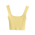 Sleeveless Knitted Crop Top