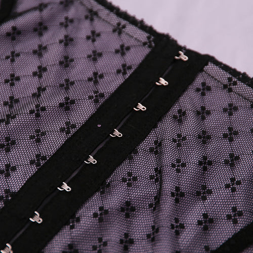 Lace Point Bandage Crop Top