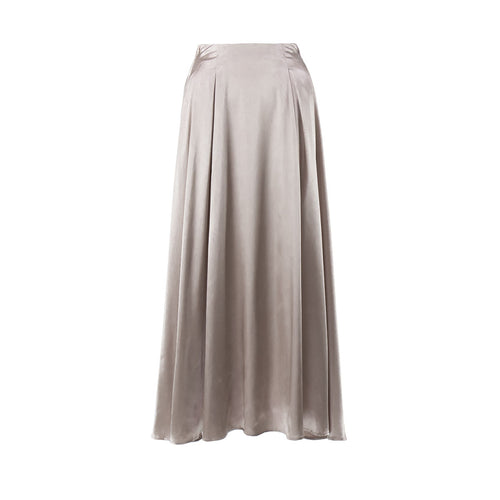 High Waist Satin Maxi Skirt